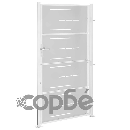 Градинска порта 100x200 см неръждаема стомана ➤ топ цена ➤ sorbe.bg