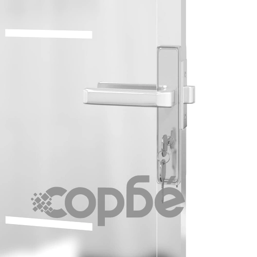Градинска порта 100x200 см неръждаема стомана ➤ топ цена ➤ sorbe.bg