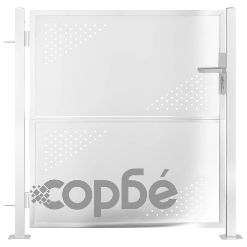 Градинска порта 100x100 см неръждаема стомана ➤ топ цена ➤ sorbe.bg