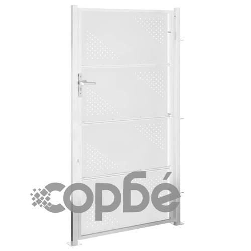 Градинска порта 100x200 см неръждаема стомана ➤ топ цена ➤ sorbe.bg