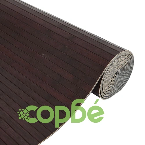 Преграда за стая, тъмнокафяв, 165x600 см, бамбук ➤ топ цена ➤ sorbe.bg