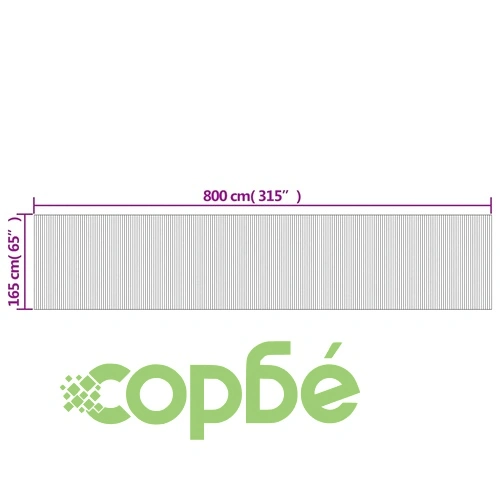 Преграда за стая, светъл натурален, 165x800 см, бамбук ➤ топ цена ➤ sorbe.bg