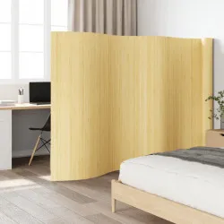 Преграда за стая, светъл натурален, 165x800 см, бамбук
