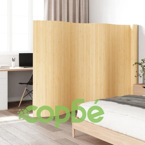 Преграда за стая, светъл натурален, 165x800 см, бамбук ➤ топ цена ➤ sorbe.bg