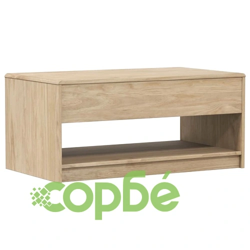 Кафе маса SAUDA, дъб, 99x55x45 см, борово дърво масив ➤ топ цена ➤ sorbe.bg