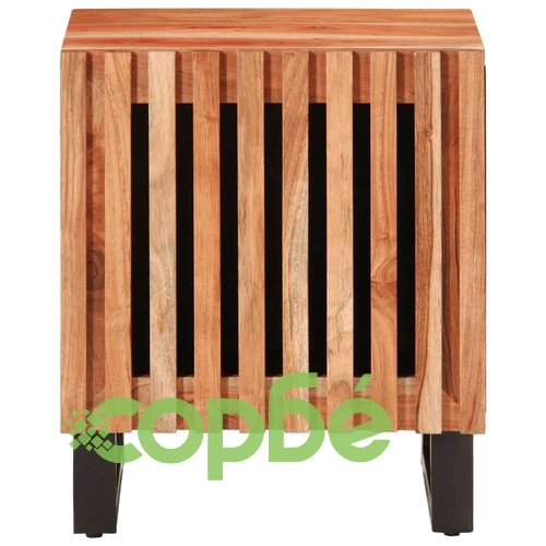 Нощно шкафче 40x34x46 см масивна акация ➤ топ цена ➤ sorbe.bg