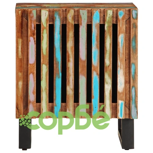 Нощно шкафче 40x34x46 см регенерирано дърво масив ➤ топ цена ➤ sorbe.bg