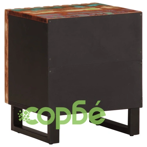 Нощно шкафче 40x34x46 см регенерирано дърво масив ➤ топ цена ➤ sorbe.bg