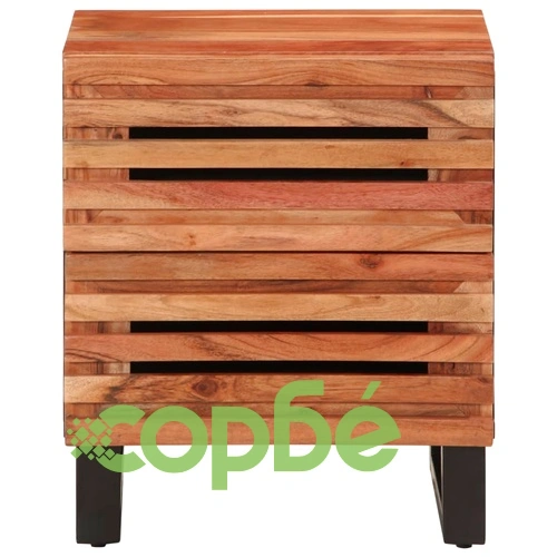 Нощно шкафче 40x34x46 см масивна акация ➤ топ цена ➤ sorbe.bg