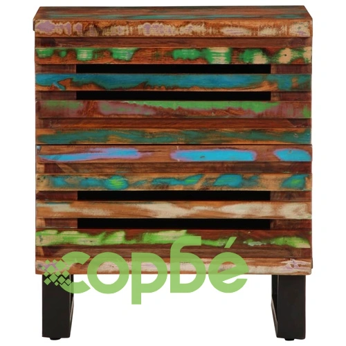 Нощно шкафче 40x34x46 см регенерирано дърво масив ➤ топ цена ➤ sorbe.bg