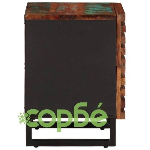 Нощно шкафче 40x34x46 см регенерирано дърво масив ➤ топ цена ➤ sorbe.bg