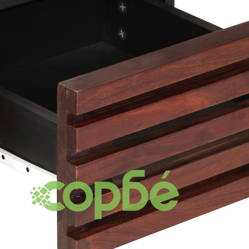 ТВ шкаф, кафяв, 70x34x46 см, масивно мангово дърво ➤ топ цена ➤ sorbe.bg