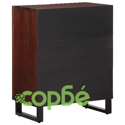 Бюфет, кафяв, 60x34x75 см, мангово дърво масив ➤ топ цена ➤ sorbe.bg