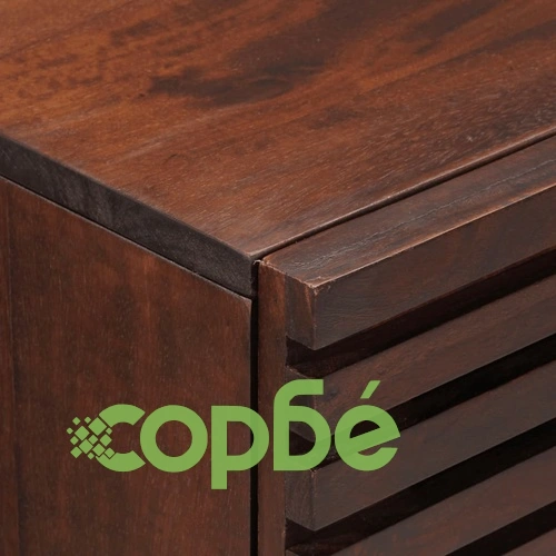 Бюфет, кафяв, 60x34x75 см, мангово дърво масив ➤ топ цена ➤ sorbe.bg