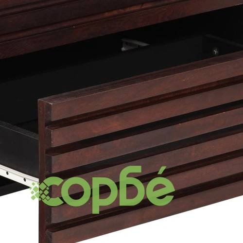 Бюфет, кафяв, 60x34x75 см, мангово дърво масив ➤ топ цена ➤ sorbe.bg