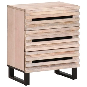 Нощно шкафче 50x34x62 см мангово дърво масив
