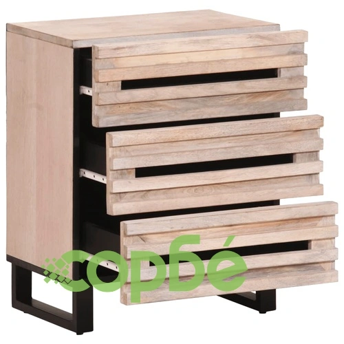 Нощно шкафче 50x34x62 см мангово дърво масив ➤ топ цена ➤ sorbe.bg