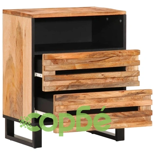 Нощно шкафче, 50x34x62 см, акация масив ➤ топ цена ➤ sorbe.bg