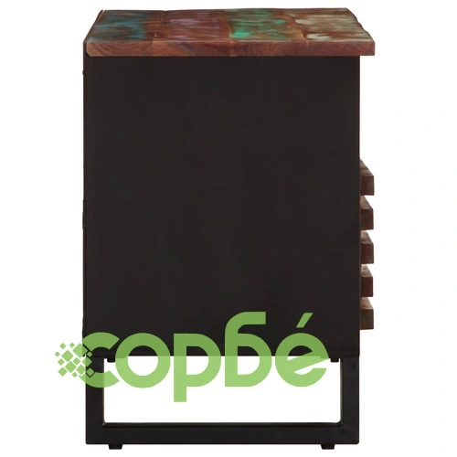 ТВ шкаф, 100x34x46 см, масивно акациево дърво ➤ топ цена ➤ sorbe.bg
