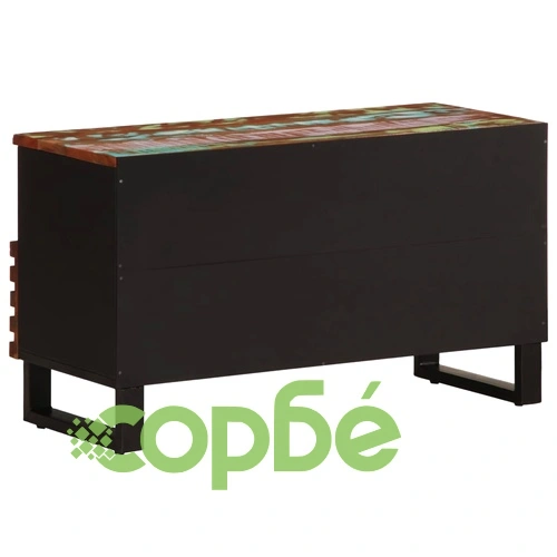 ТВ шкаф, 80x34x46 см, акациево дърво масив ➤ топ цена ➤ sorbe.bg