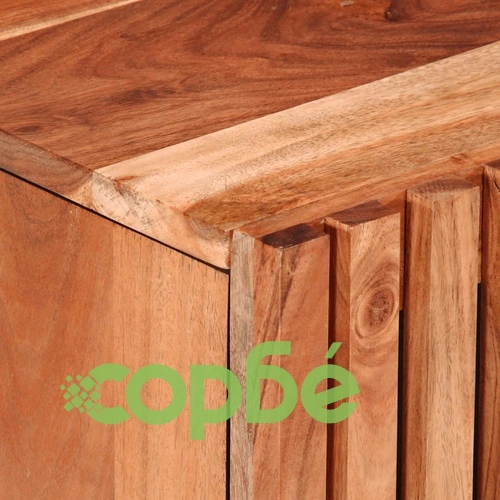 Шкаф за баня 62x34x58 см масивно акациево дърво ➤ топ цена ➤ sorbe.bg