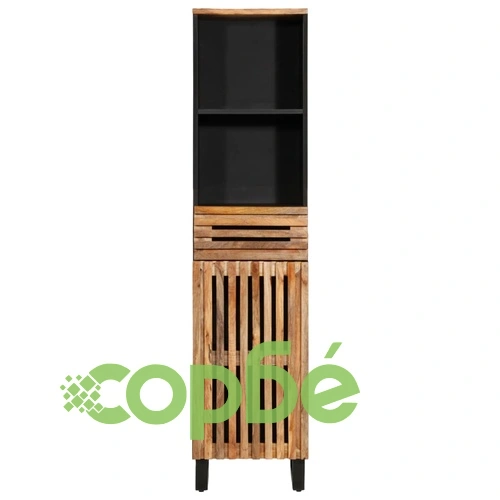 Бюфет, 38x34x160 см, грубо мангово дърво масив ➤ топ цена ➤ sorbe.bg