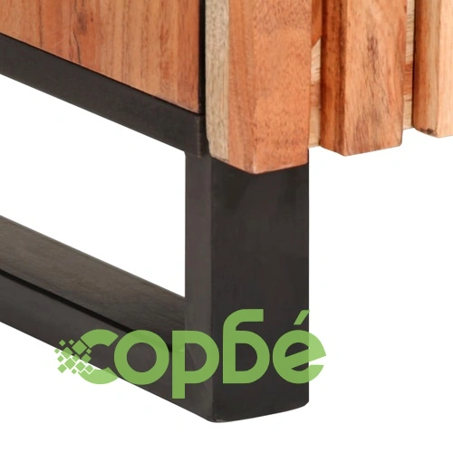 Бюфет, 38x34x160 см, акациево дърво масив ➤ топ цена ➤ sorbe.bg