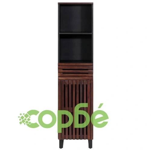 Бюфет, кафяв, 38x34x160 см, мангово дърво масив ➤ топ цена ➤ sorbe.bg