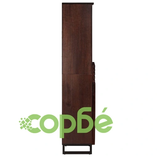 Бюфет, кафяв, 38x34x160 см, мангово дърво масив ➤ топ цена ➤ sorbe.bg