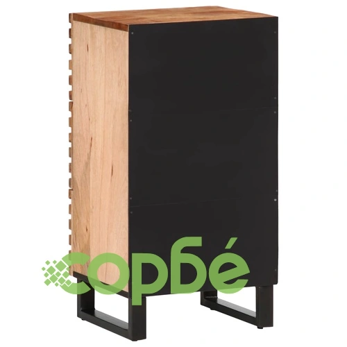 Бюфет, 40x34x75 см, грубо мангово дърво масив ➤ топ цена ➤ sorbe.bg