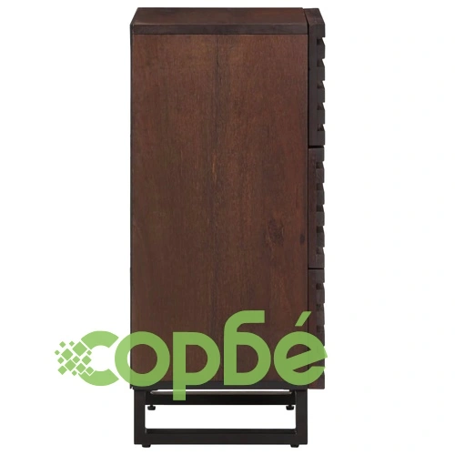 Бюфет, кафяв, 40x34x75 см, мангово дърво масив ➤ топ цена ➤ sorbe.bg