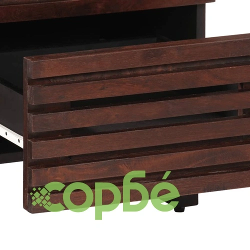 Бюфет, кафяв, 40x34x75 см, мангово дърво масив ➤ топ цена ➤ sorbe.bg