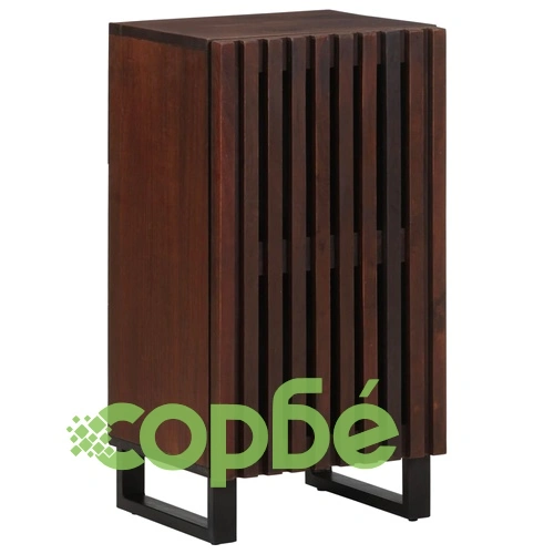 Бюфет, кафяв, 40x34x75 см, мангово дърво масив ➤ топ цена ➤ sorbe.bg