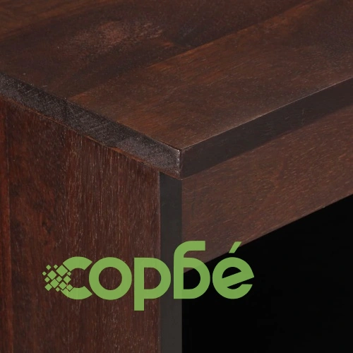 Бюфет, кафяв, 60x34x75 см, мангово дърво масив ➤ топ цена ➤ sorbe.bg