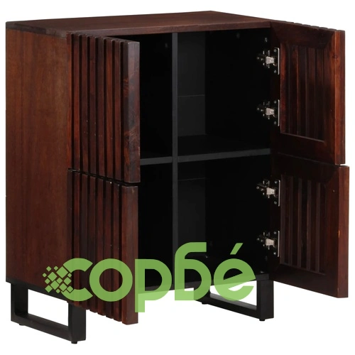 Бюфет, кафяв, 60x34x75 см, мангово дърво масив ➤ топ цена ➤ sorbe.bg