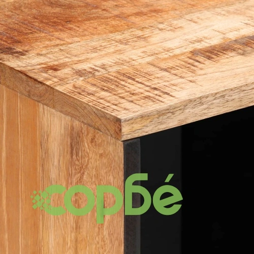 Бюфет, 80x34x75 см, грубо мангово дърво масив ➤ топ цена ➤ sorbe.bg