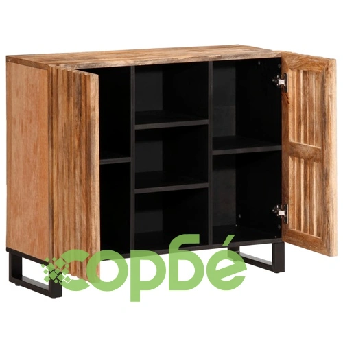 Бюфет, 90x34x75 см, грубо мангово дърво масив ➤ топ цена ➤ sorbe.bg