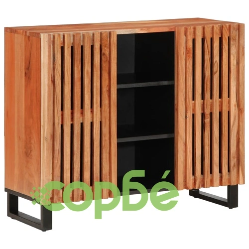 Бюфет, 90x34x75 см, акациево дърво масив ➤ топ цена ➤ sorbe.bg