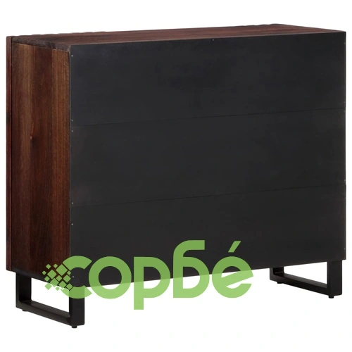 Бюфет, кафяв, 90x34x75 см, мангово дърво масив ➤ топ цена ➤ sorbe.bg