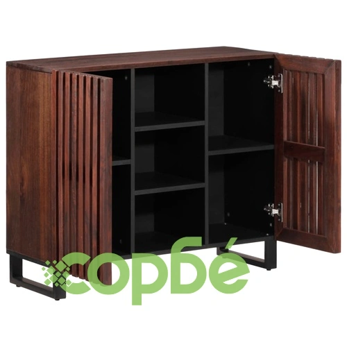 Бюфет, кафяв, 90x34x75 см, мангово дърво масив ➤ топ цена ➤ sorbe.bg