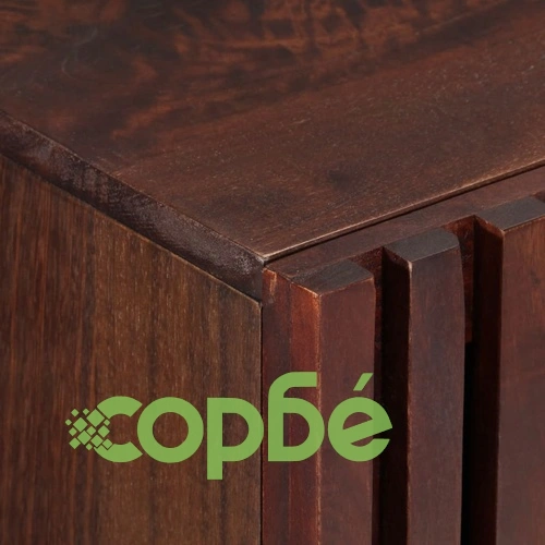 Бюфет, кафяв, 90x34x75 см, мангово дърво масив ➤ топ цена ➤ sorbe.bg