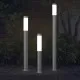 Комплект 3 градински лампи от неръждаема стомана, вертикални, E27 230V