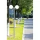 Стълб за градинска лампа с 2 сфери 220 см