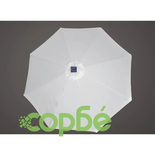 Чадър за слънце с LED светлини, бял, 240 см. ➤ топ цена ➤ sorbe.bg