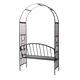 Градинска арка за рози с пейка