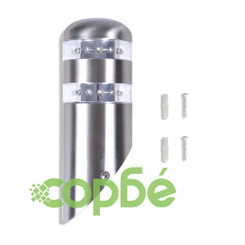 LED лампа за стена от неръждаема стомана с включени крушки ➤ топ цена ➤ sorbe.bg