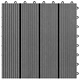WPC декинг плочки сиви, 30х30 см, 11 бр, 1 м²