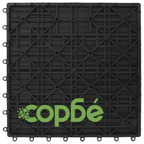 WPC декинг плочки сиви, 30х30 см, 11 бр, 1 м² ➤ топ цена ➤ sorbe.bg