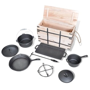 Комплект чугунени съдове - 9 части