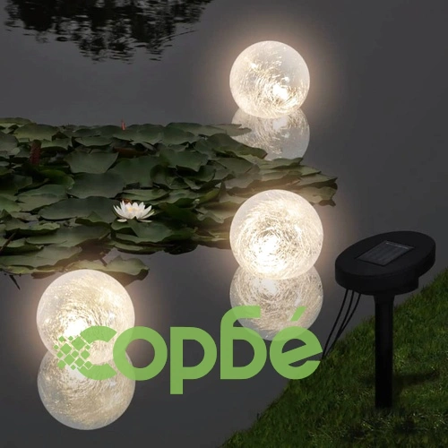 Плуващи соларни LED лампи – сфери за басейн – 3 бр. ➤ топ цена ➤ sorbe.bg